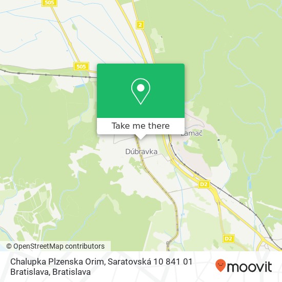 Chalupka Plzenska Orim, Saratovská 10 841 01 Bratislava map