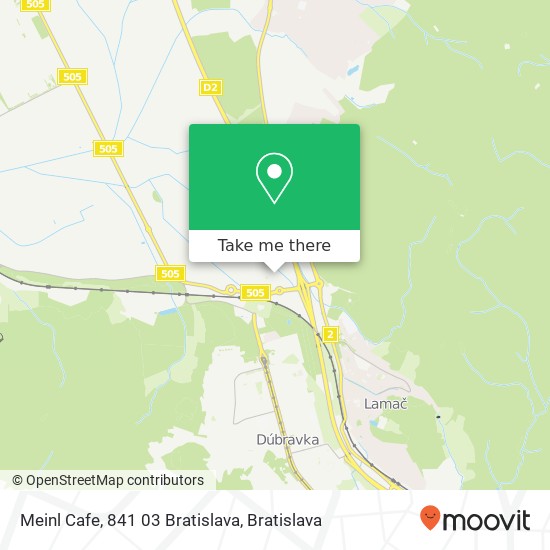 Meinl Cafe, 841 03 Bratislava map