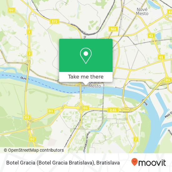 Botel Gracia (Botel Gracia Bratislava) map