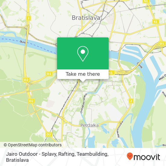 Jairo Outdoor - Splavy, Rafting, Teambuilding map