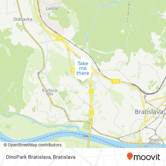 DinoPark Bratislava map