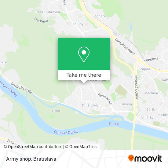 Army shop map