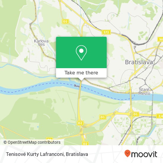 Tenisové Kurty Lafranconi map