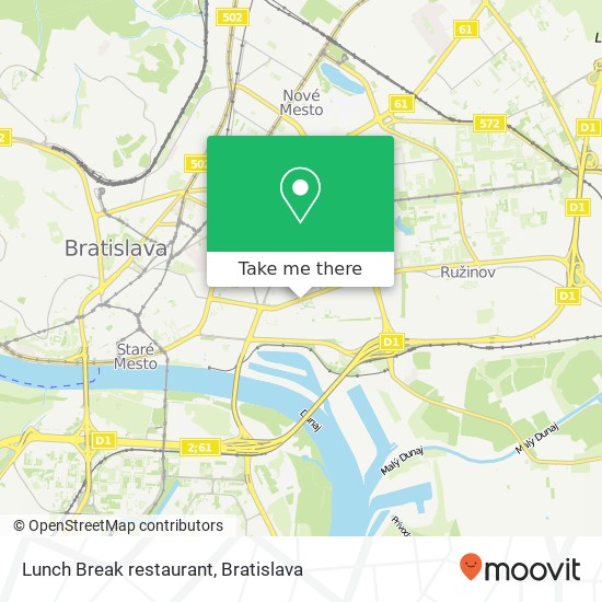 Lunch Break restaurant map