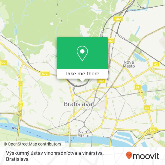 Výskumný ústav vinohradníctva a vinárstva map