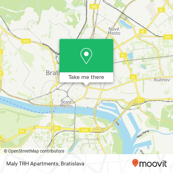 Maly TRH Apartments map