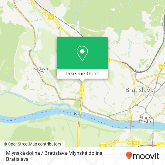 Mlynská dolina / Bratislava-Mlynská dolina map