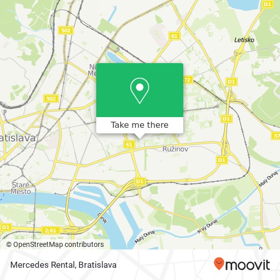 Mercedes Rental map