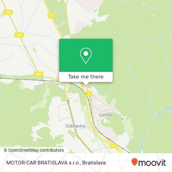 MOTOR-CAR BRATISLAVA s.r.o. map