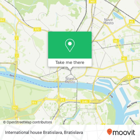 International house Bratislava map