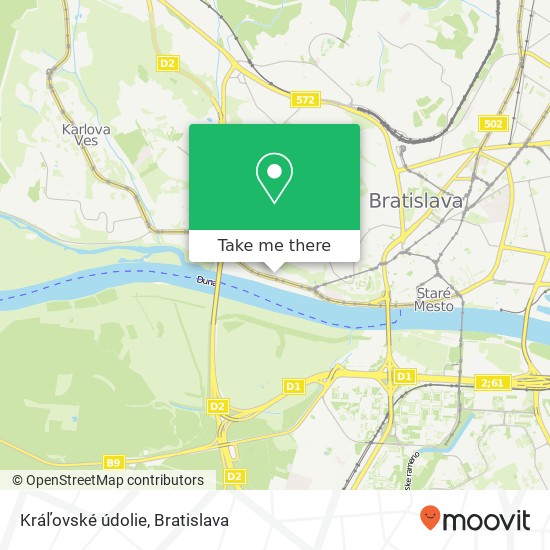 Kráľovské údolie map