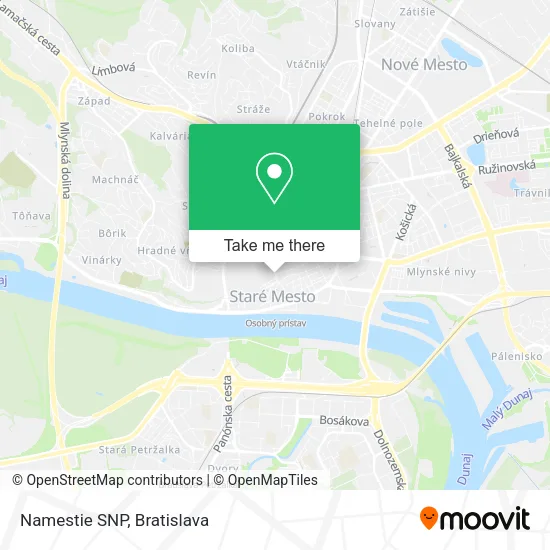Namestie SNP map