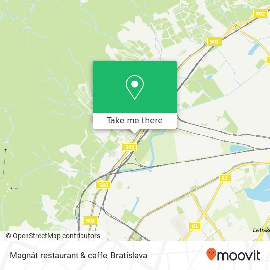 Magnát restaurant & caffe map