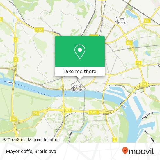 Mayor caffe map