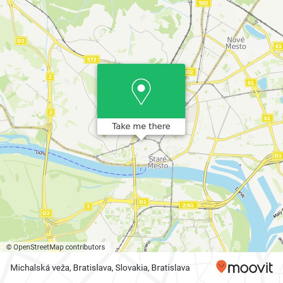 Michalská veža, Bratislava, Slovakia map