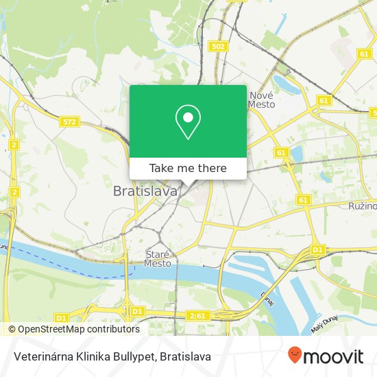 Veterinárna Klinika Bullypet map