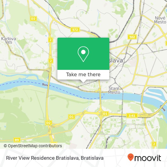 River View Residence Bratislava map