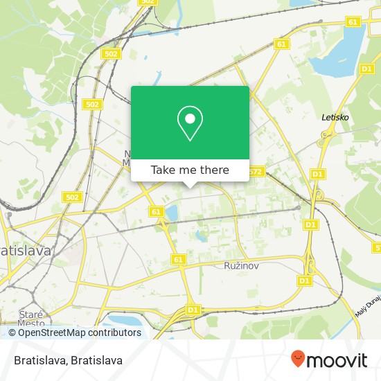 Bratislava map