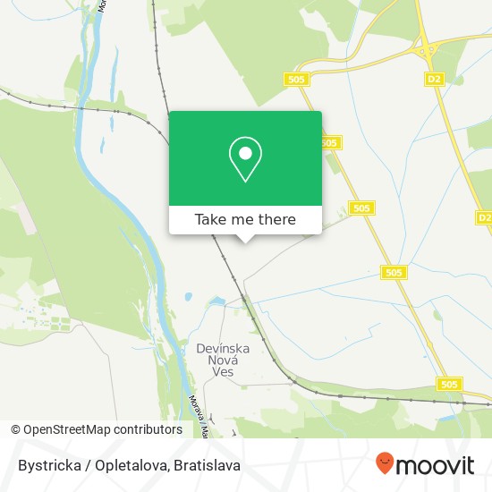 Bystricka / Opletalova map