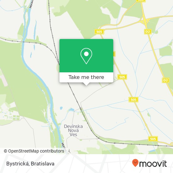 Bystrická map