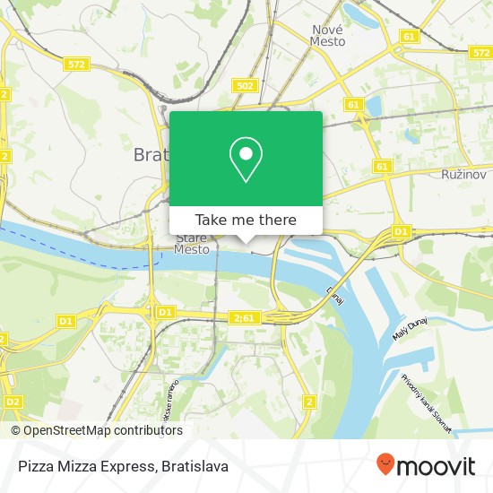 Pizza Mizza Express map