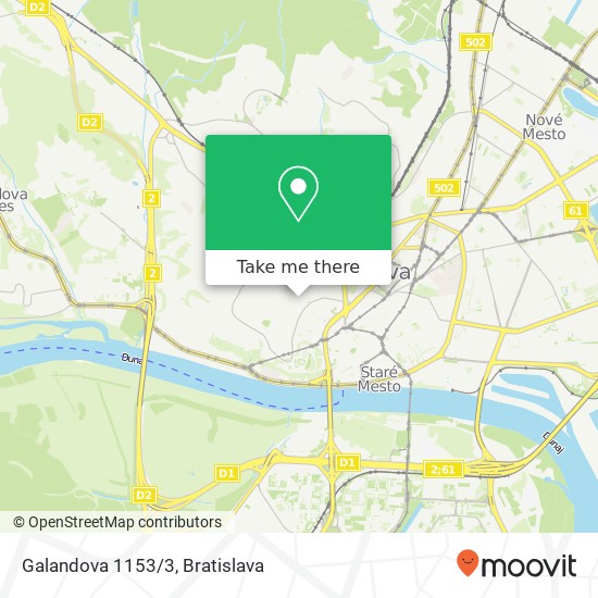 Galandova 1153/3 map