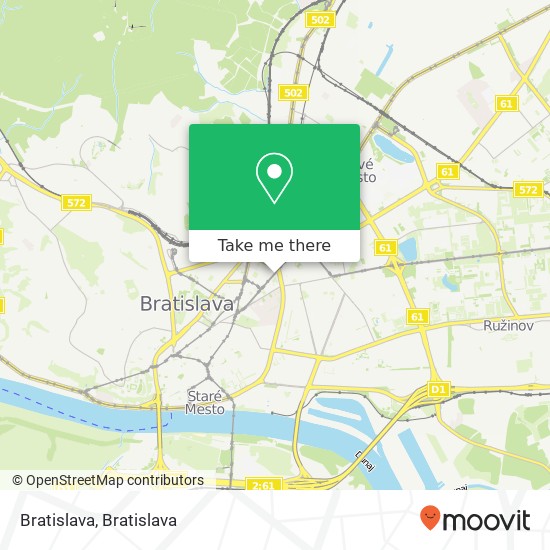 Bratislava map