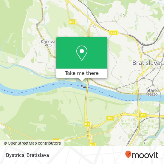 Bystrica map