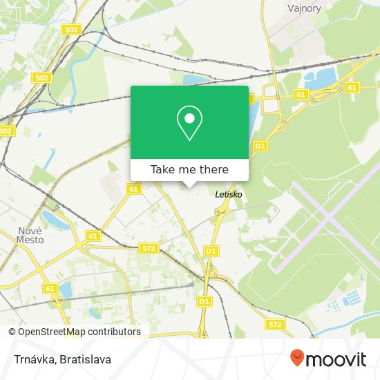 Trnávka map