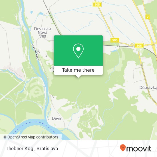Thebner Kogl map