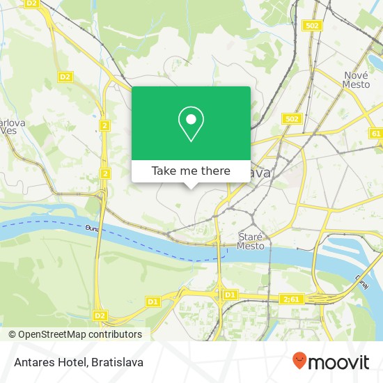 Antares Hotel map