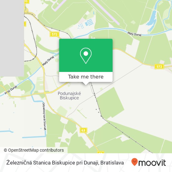 Železničná Stanica Biskupice pri Dunaji map