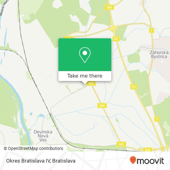 Okres Bratislava IV map