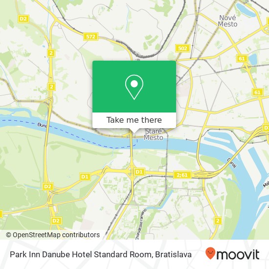 Park Inn Danube Hotel Standard Room map