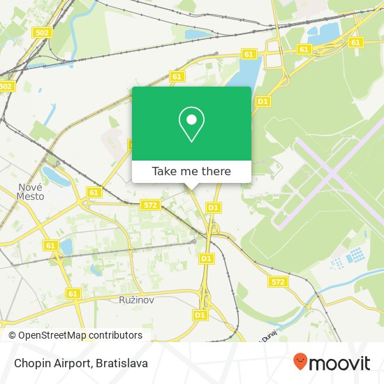 Chopin Airport map