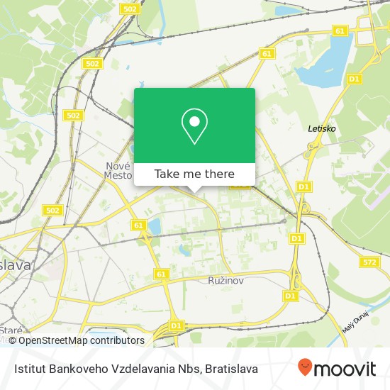 Istitut Bankoveho Vzdelavania Nbs map