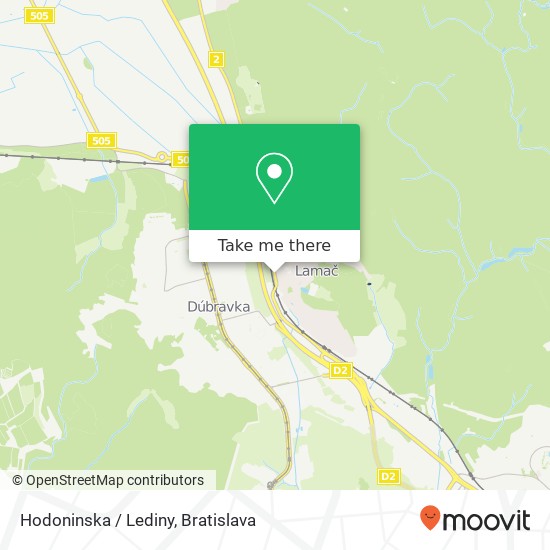 Hodoninska / Lediny map