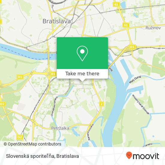 Slovenská sporiteľňa map