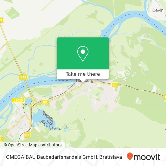 OMEGA-BAU Baubedarfshandels GmbH map