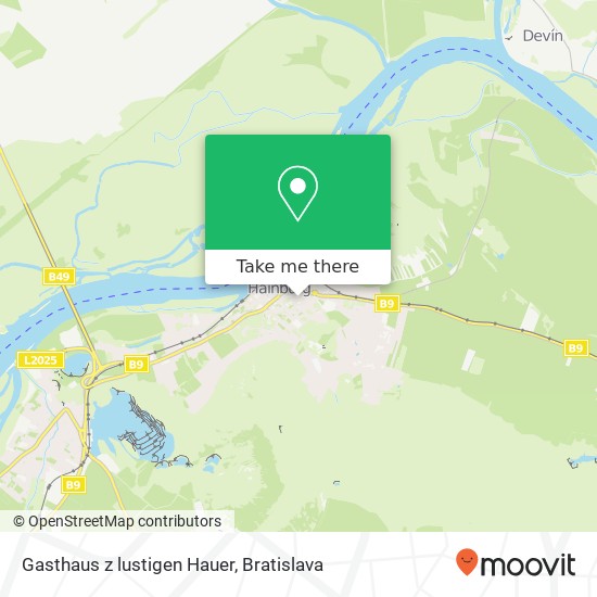 Gasthaus z lustigen Hauer map