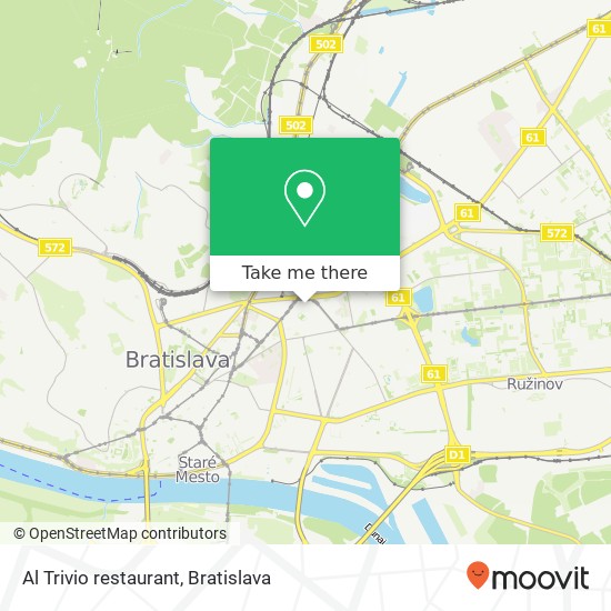 Al Trivio restaurant map