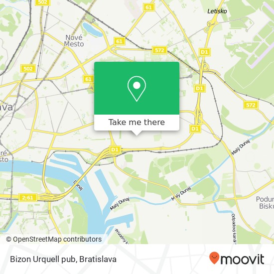 Bizon Urquell pub map