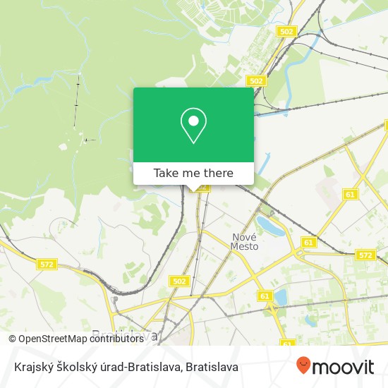 Krajský školský úrad-Bratislava map