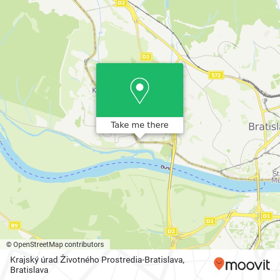 Krajský úrad Životného Prostredia-Bratislava map