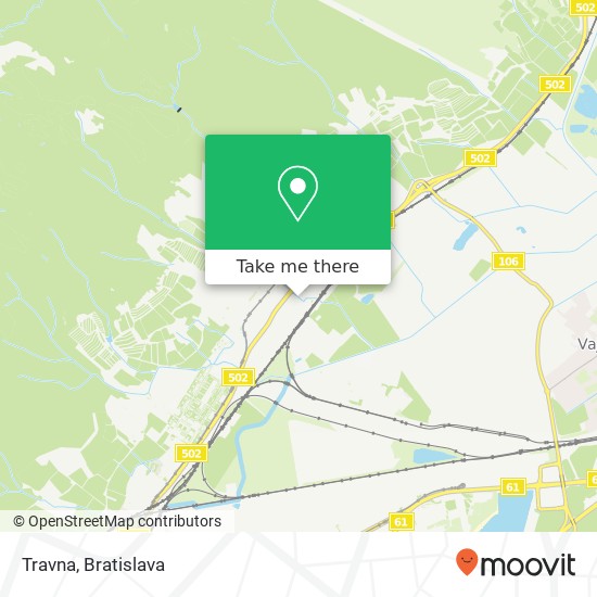 Travna map