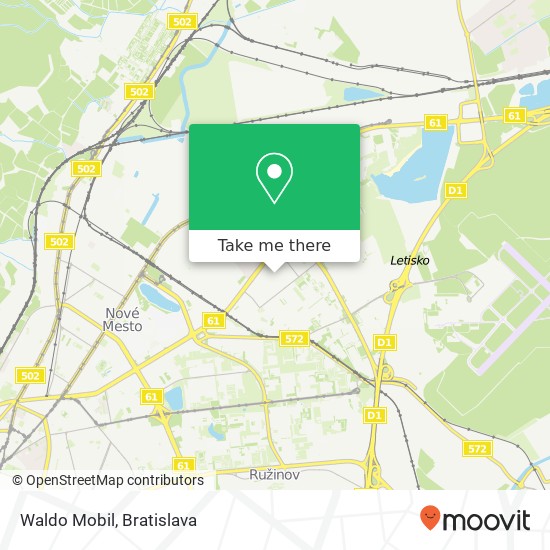 Waldo Mobil map