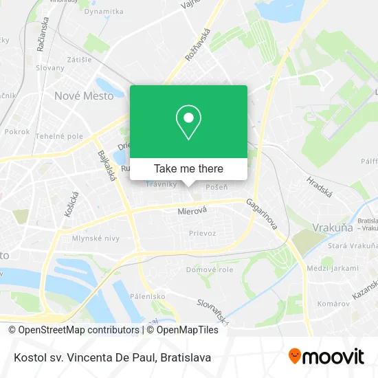 Kostol sv. Vincenta De Paul map