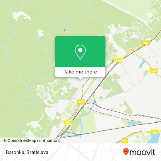 Baronka map