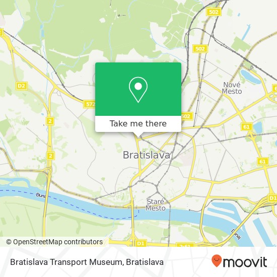 Bratislava Transport Museum map