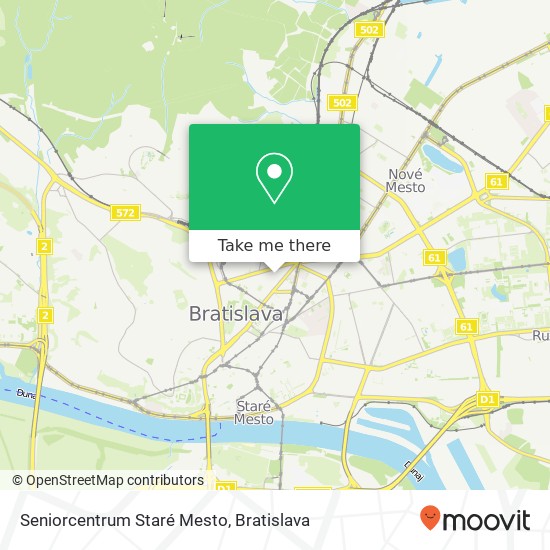 Seniorcentrum Staré Mesto map